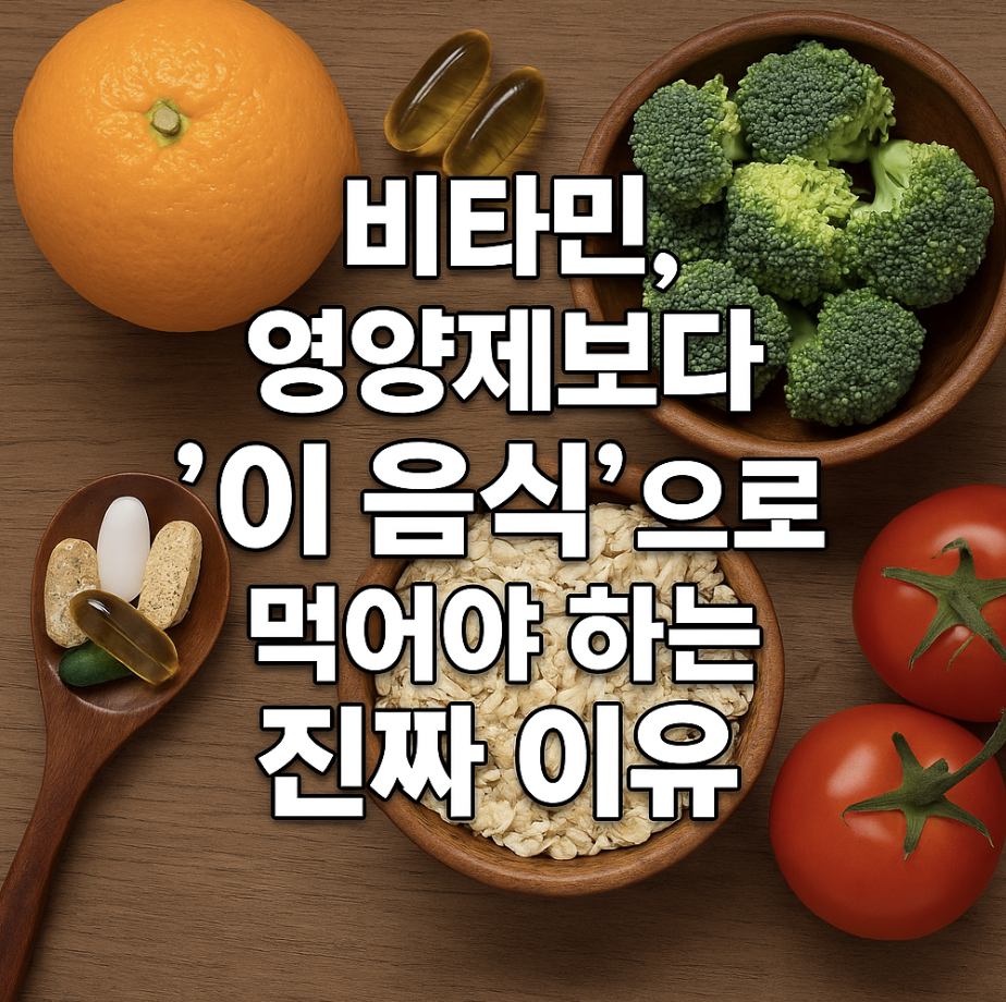 비타민, 영양제보다 '이 음식'으로 먹어야 하는 진짜 이유