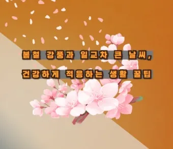 봄철 강풍 꽃가루 농도 알레르기 마스크 관리_21