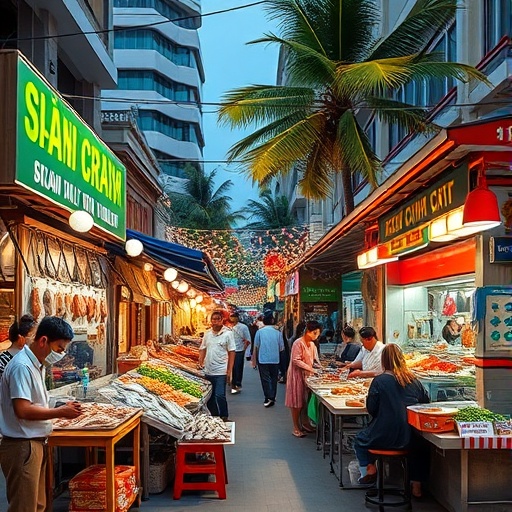 베트남 호치민시 해산물 거리