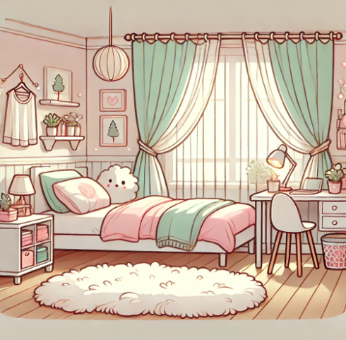 청소년 방에 어울리는 감성 커튼