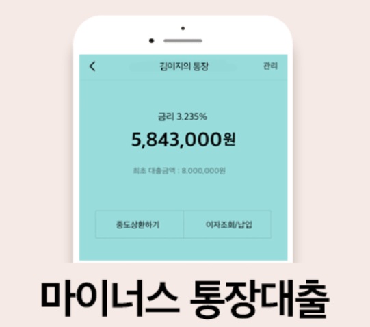 카카오뱅크마이너스통장