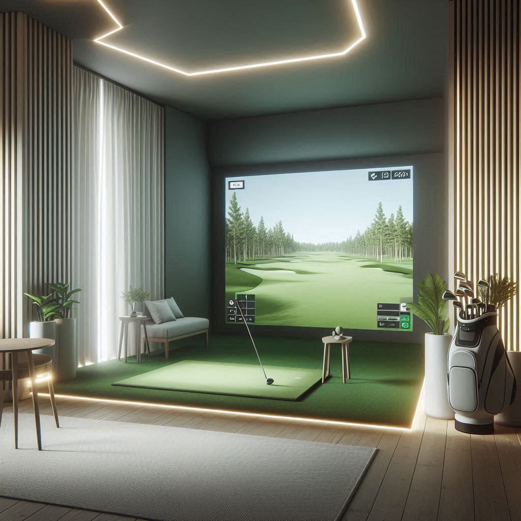 스크린골프장 배경