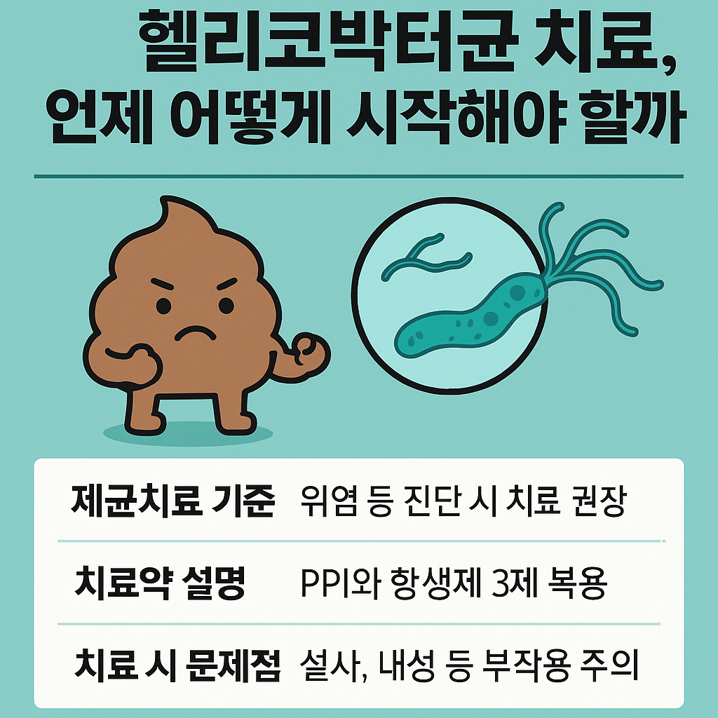 헬리코박터균-치료법-약부작용-제균치료
