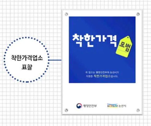 착한가격업소 표찰