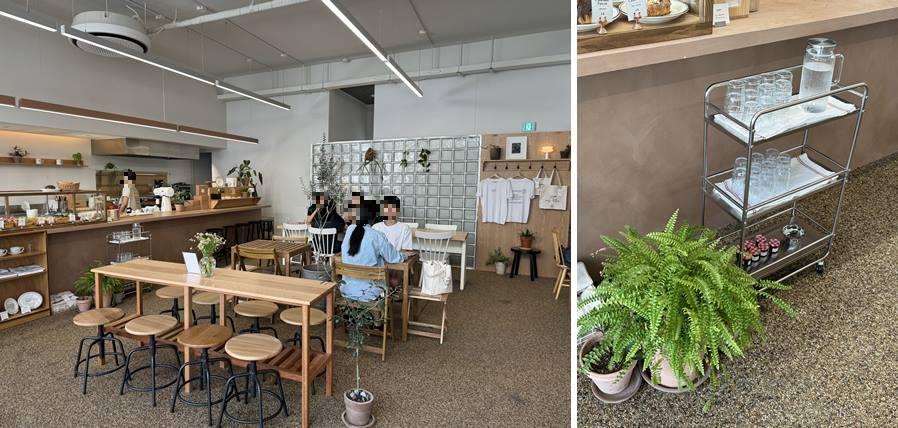 카페라테 단체자리 및 내부 모습