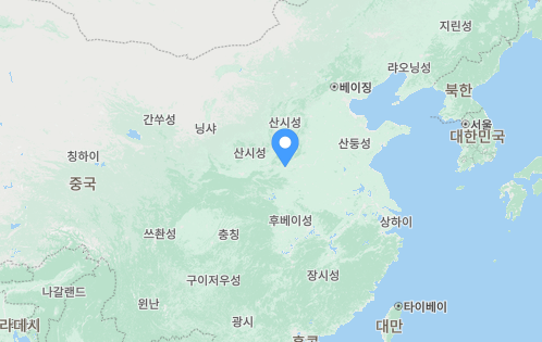 중국 낙양(뤄양) 위치&#44; 많은 왕조의 수도가 있었다.