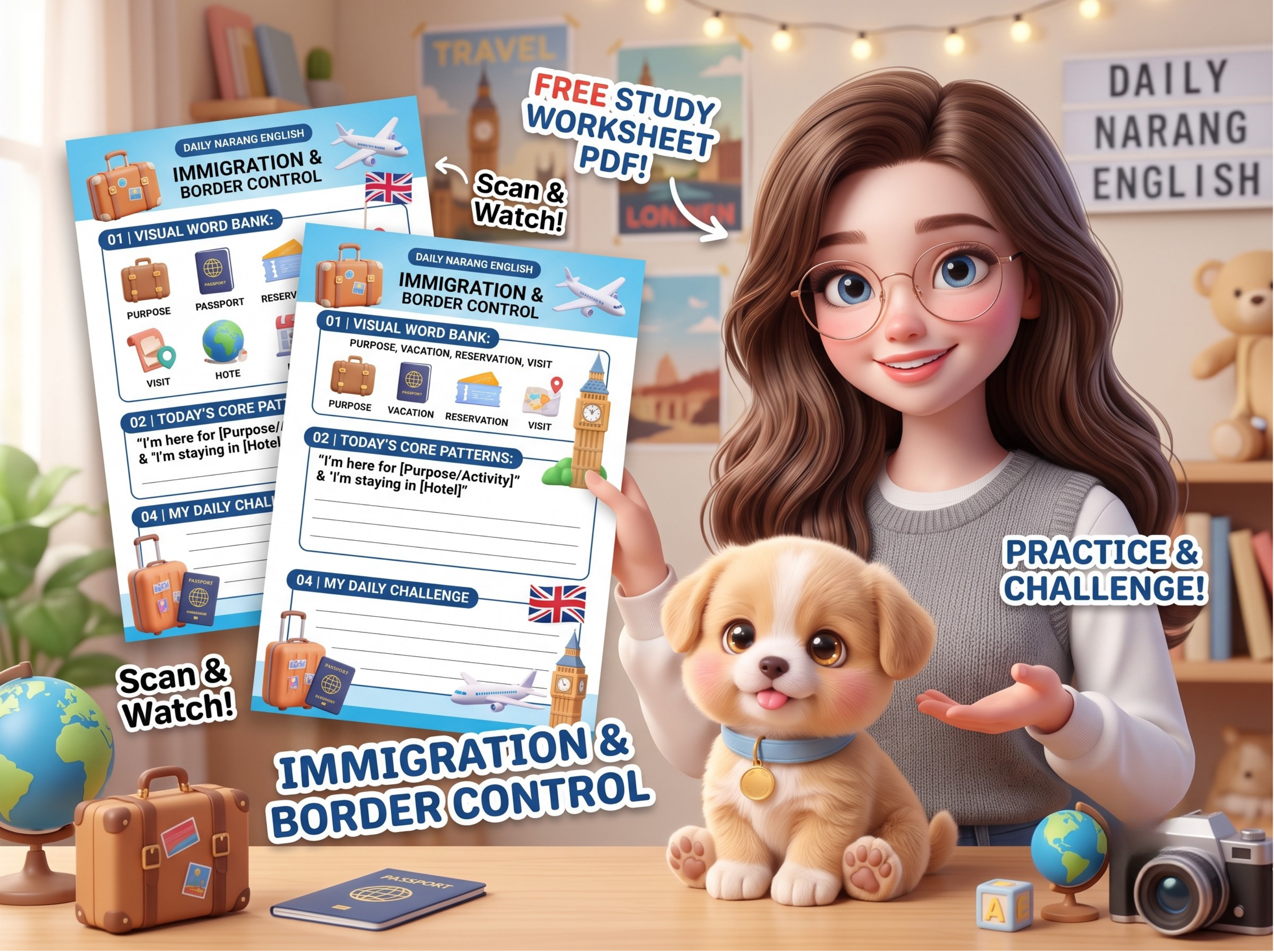 Airport Immigration English_Daily Narang English