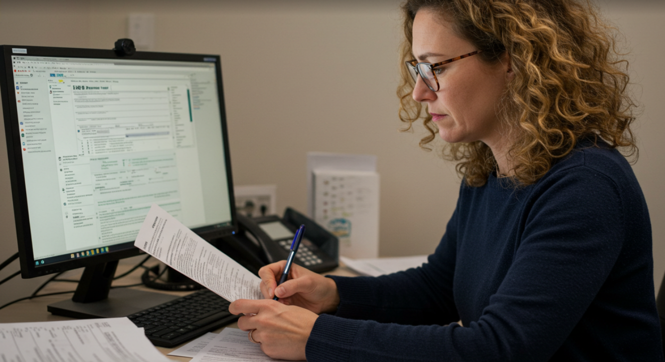 카드 매출 신고 하는 모습