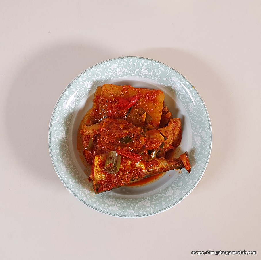 고등어무조림