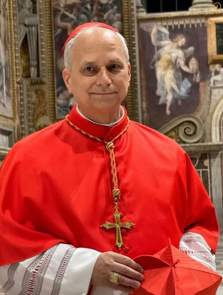 제267대 교황으로 선출된 로버트 프리보스트 사진