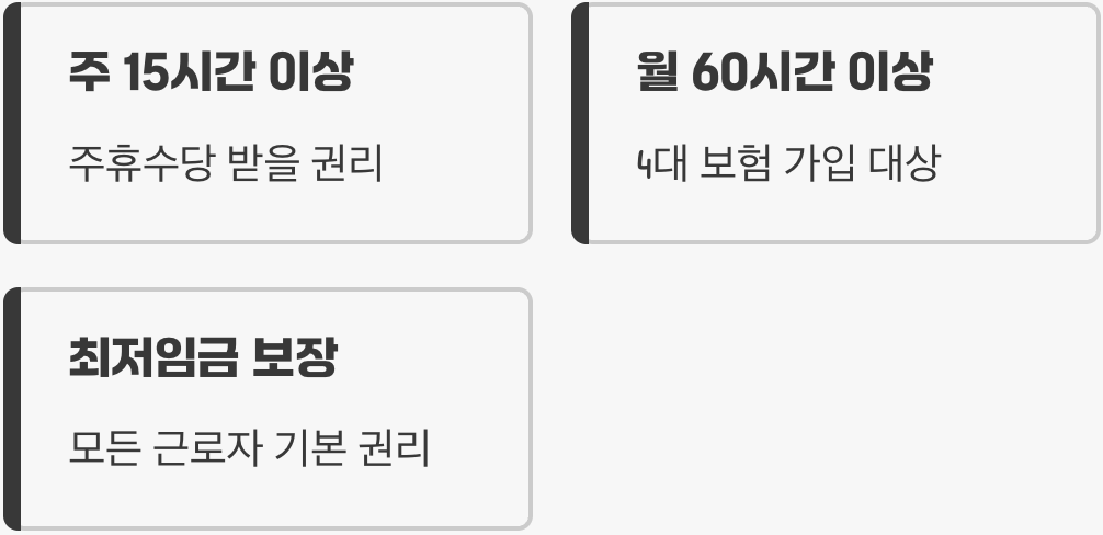 아르바이트생도 예외는 없어요