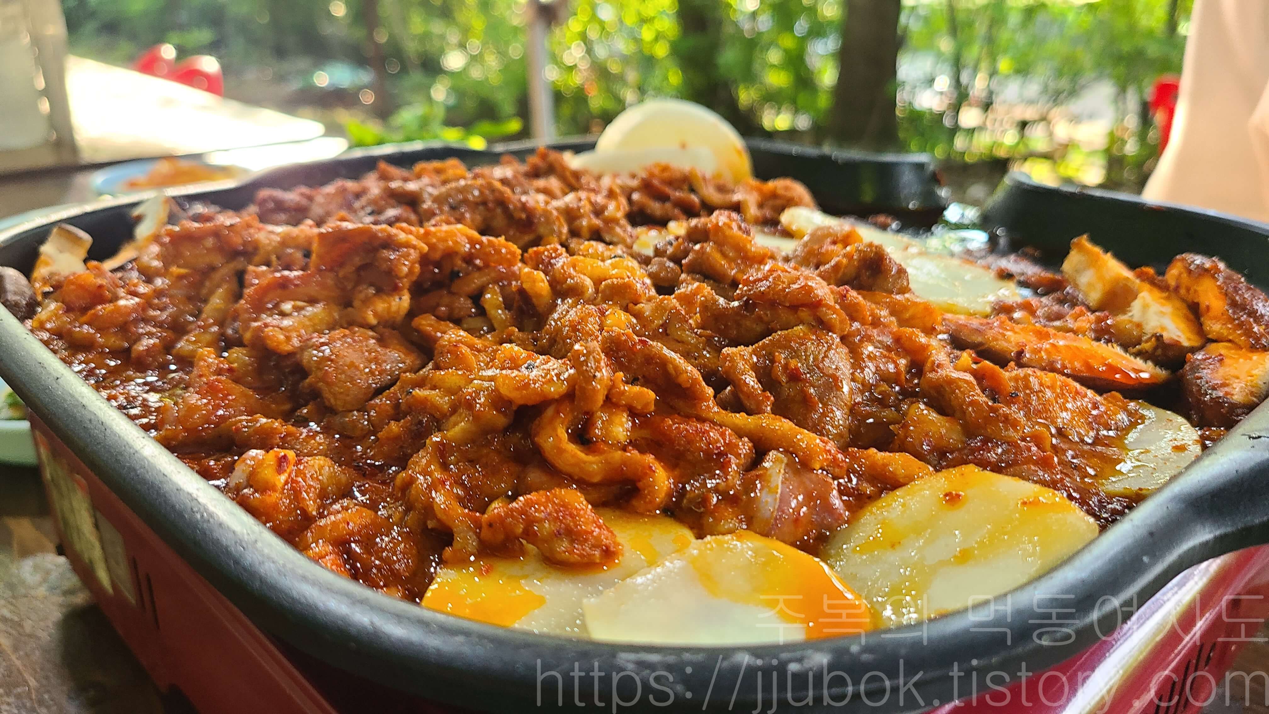 푸른농원-오리주물럭-맛