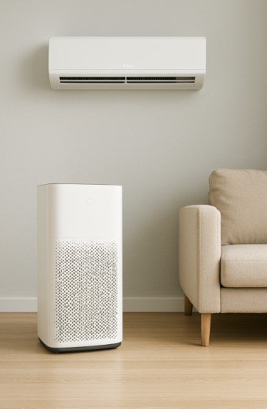 에어컨, 공기청정기 사진