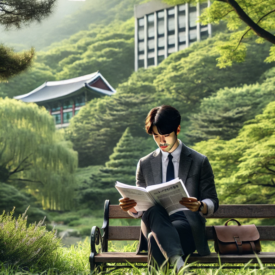 금융 문서를 읽는 사람