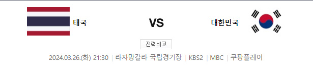 2026 월드컵 예선 태국 2차전 경기일정