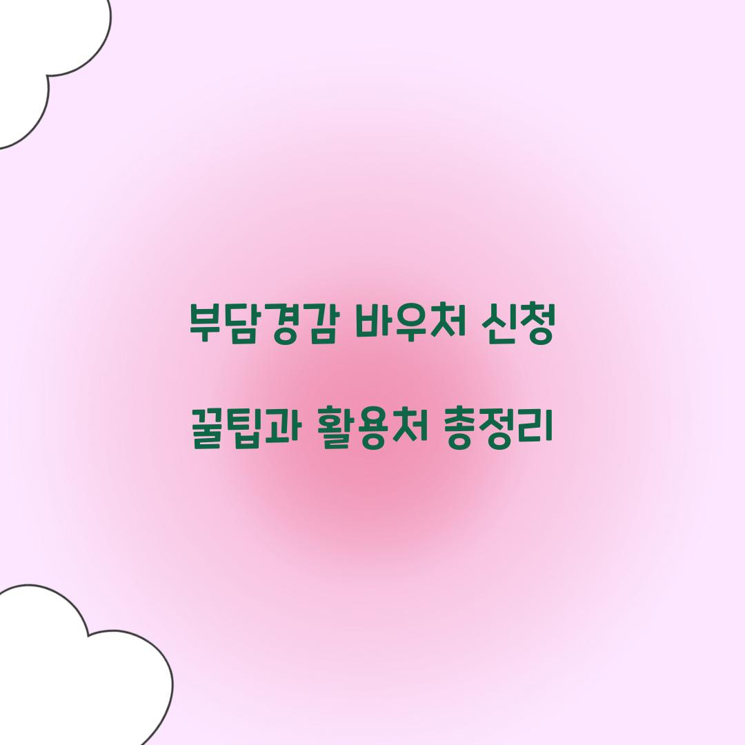 부담경감 바우처