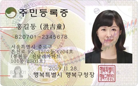 필기인식기에 홍(洪) 자 그리는 예시