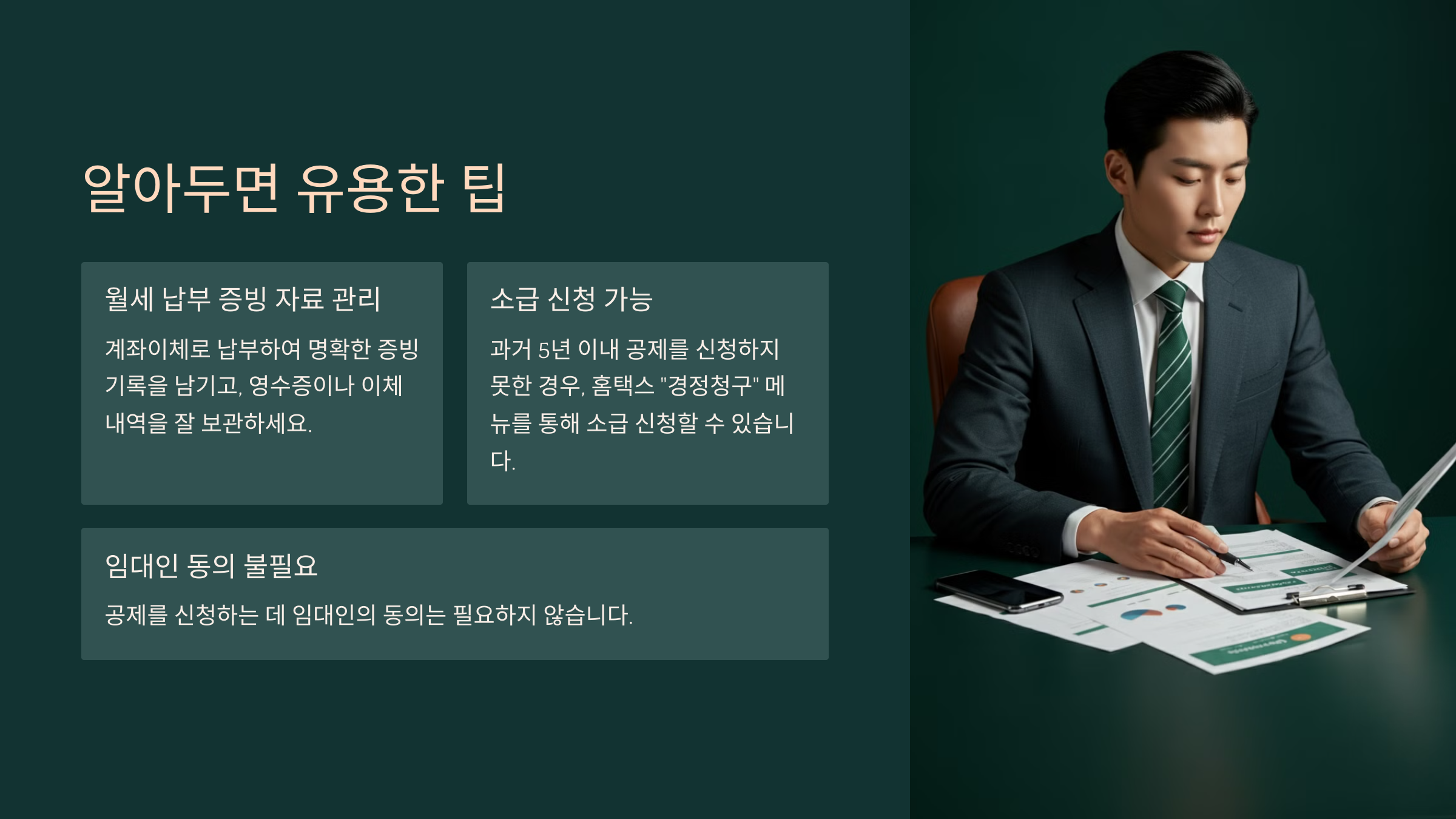디지털로 간편하게 월세 세액공제 신청하기 &ndash; 알아두면 유용한 팁
