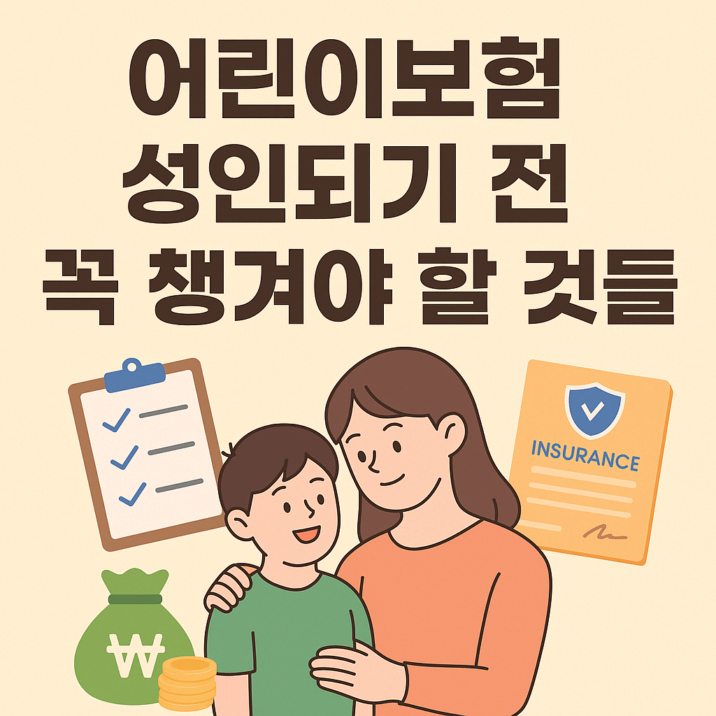 어린이보험 가입 연령과 성인 전환, 보장기간까지 완벽 분석