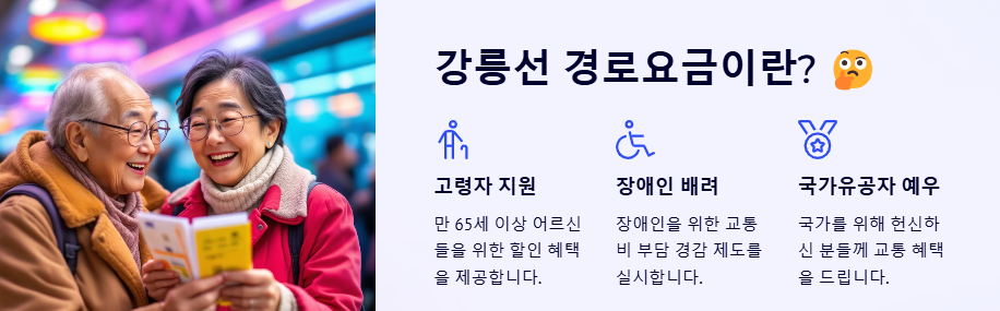 강릉선 경로 우대,할인 및 무료승차 혜택, 여행지 추천