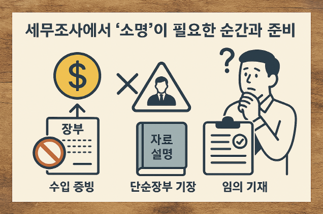 1인 사업자가 세무조사에서 &lsquo;소명&rsquo;이 필요한 순간과 준비 기준