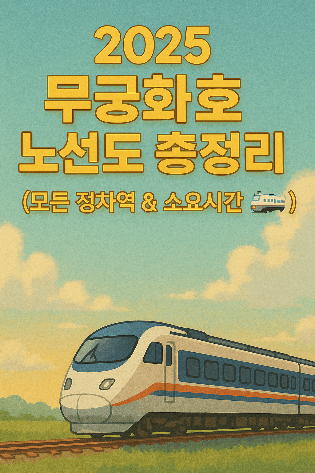 &quot;2025 무궁화호 노선도 총정리 🚆 (모든 정차역 &amp; 소요시간 안내)&quot;