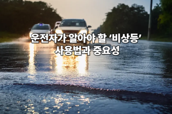 운전자가 알아야 할 &lsquo;비상등&rsquo; 사용법과 중요성