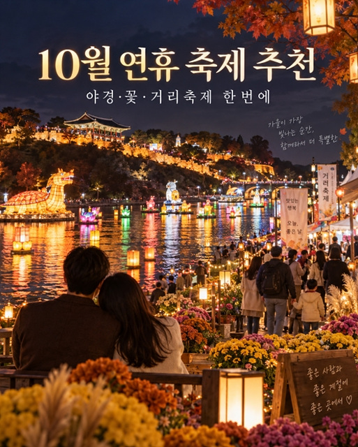 2026 가을축제 일정 총정리｜추석&middot;개천절&middot;한글날 연휴 가볼만한 곳