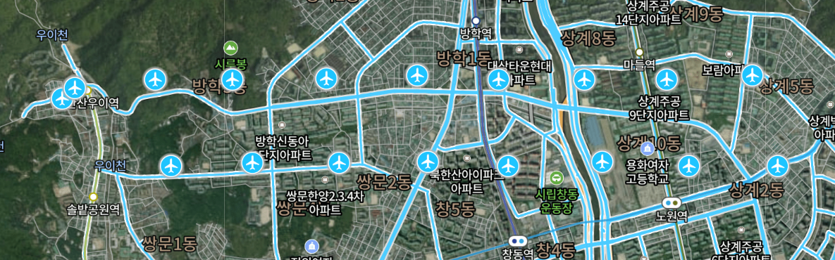 네이버 지도 항공뷰 수중뷰