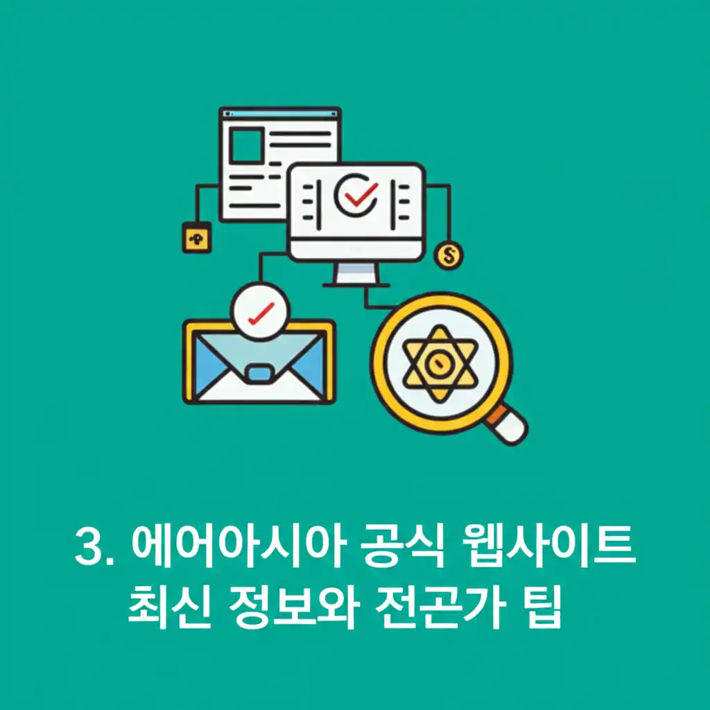 에어아시아 공식 웹사이트에서 최신 정보와 전문가 팁을 확인하는 화면입니다.