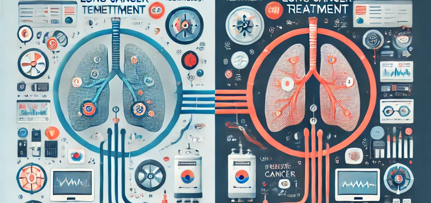 한국 vs 일본 폐암 치료 관련 이미지