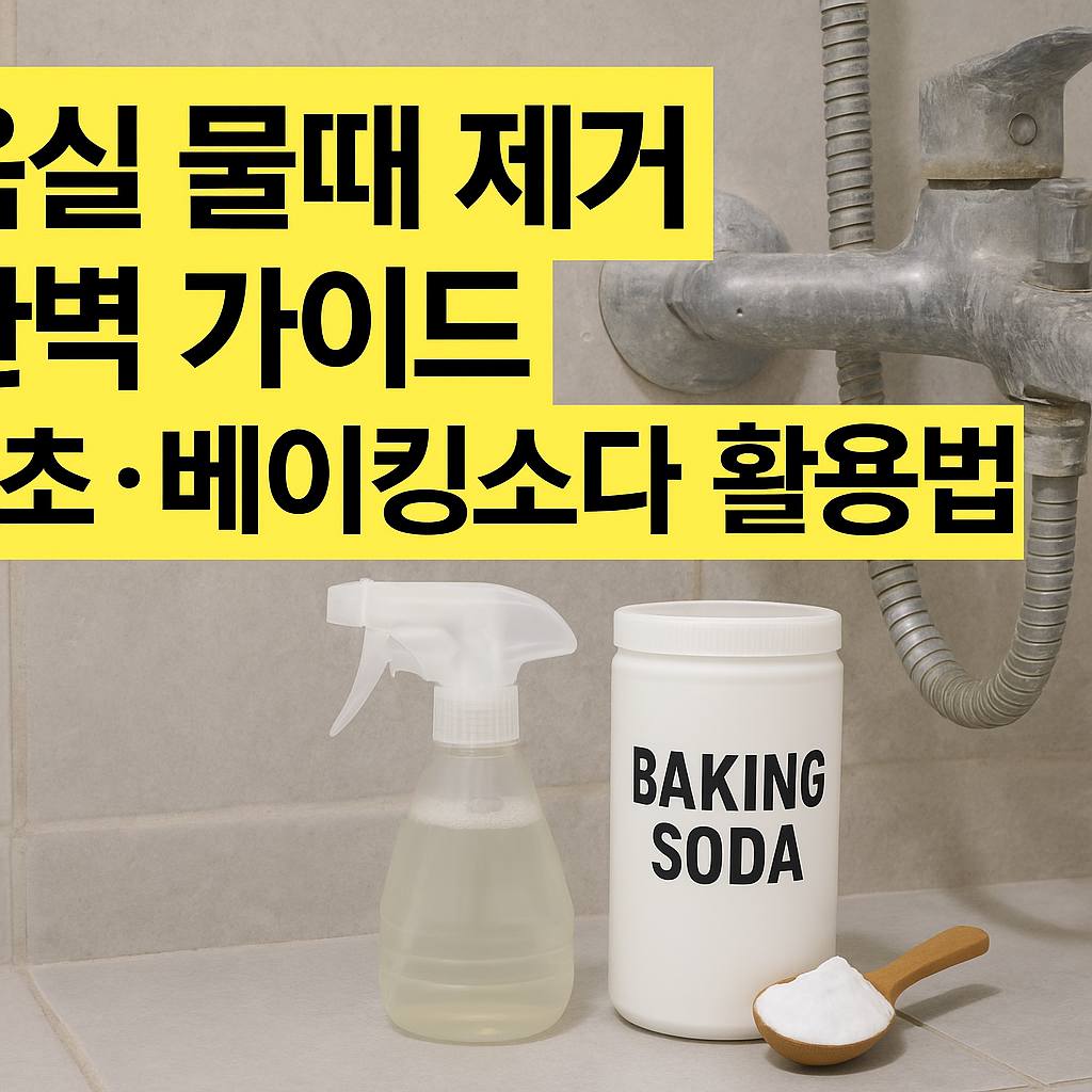 욕실 물때 제거 완벽 가이드