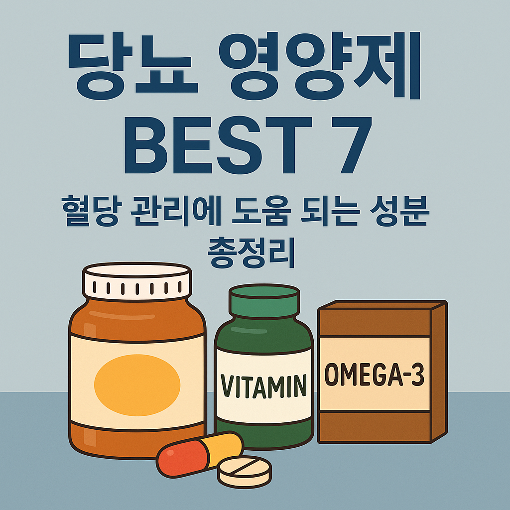 당뇨에 좋은 영양제 추천 BEST 7