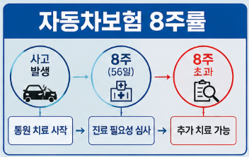 자동차보험 8주 초과 치료 대상