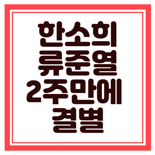 한소희 류준열 결별