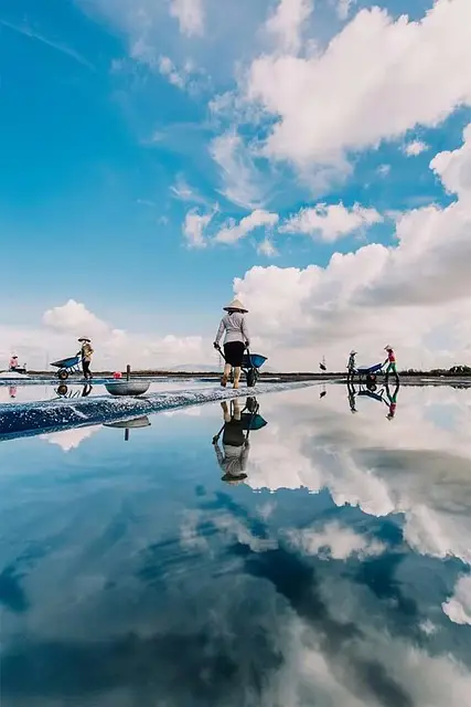 소금 생산지의 모습