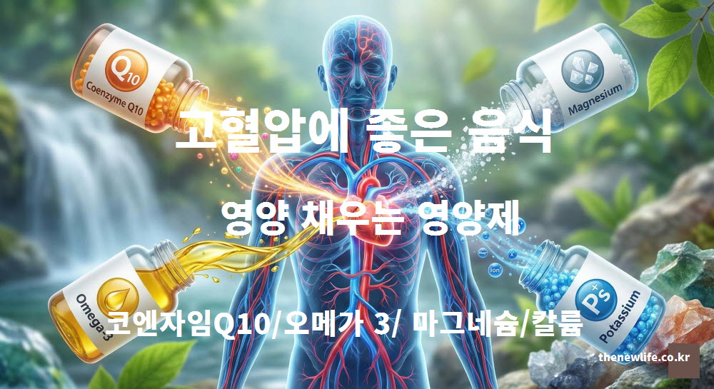 식단으로 챙기기 어려울 때 보조적으로 섭취하는 고혈압에 좋은 음식 기능성 영양제