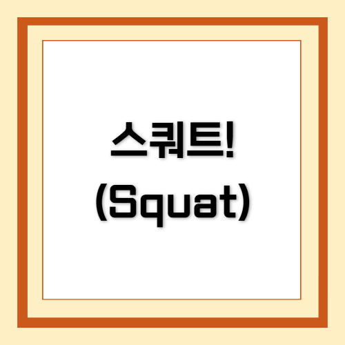 스쿼트, Squat
