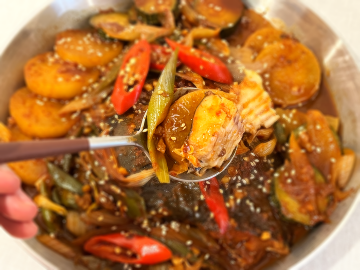 반건조 가자미 조림