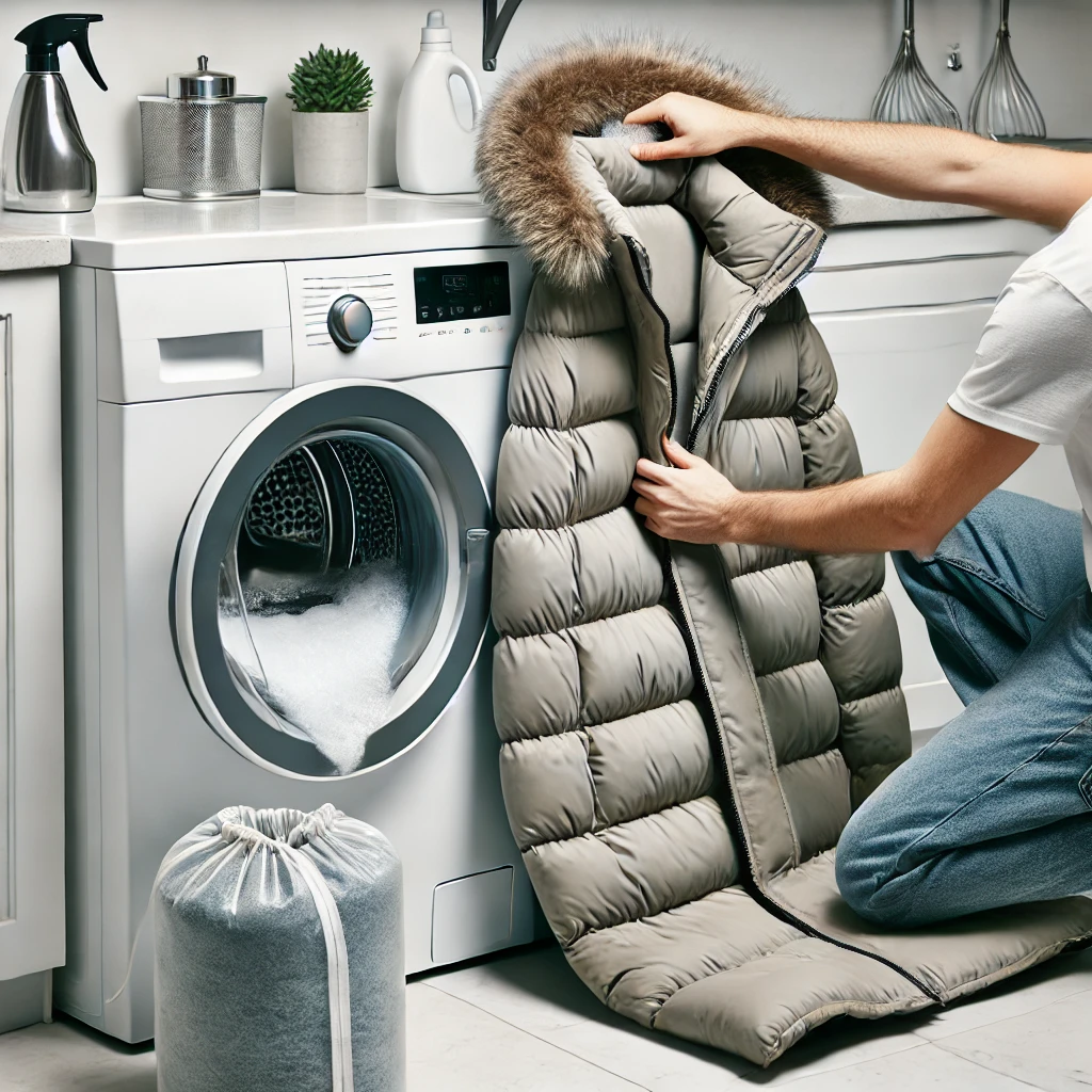 롱패딩 세탁기 세탁법