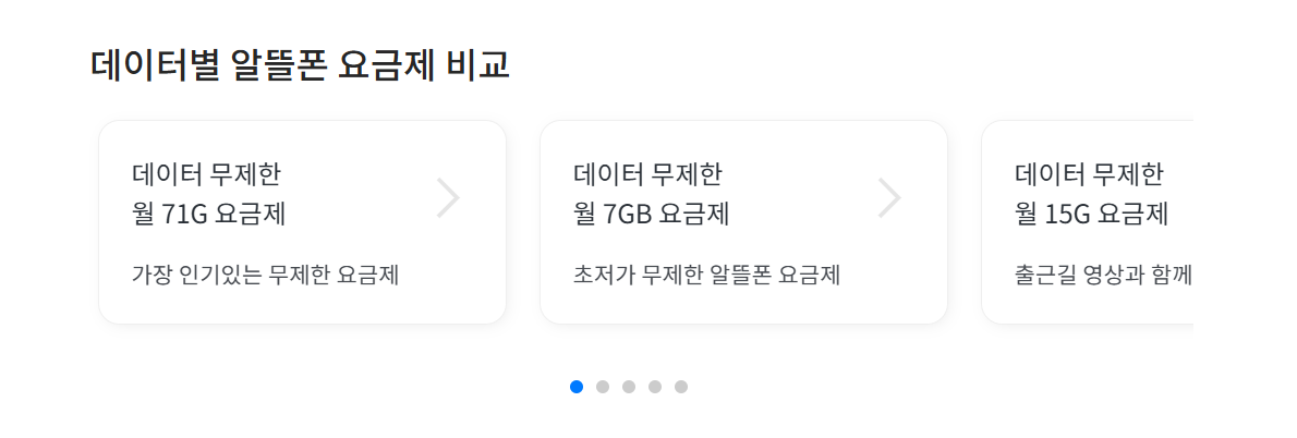 알뜰폰 요금제 비교 사이트
