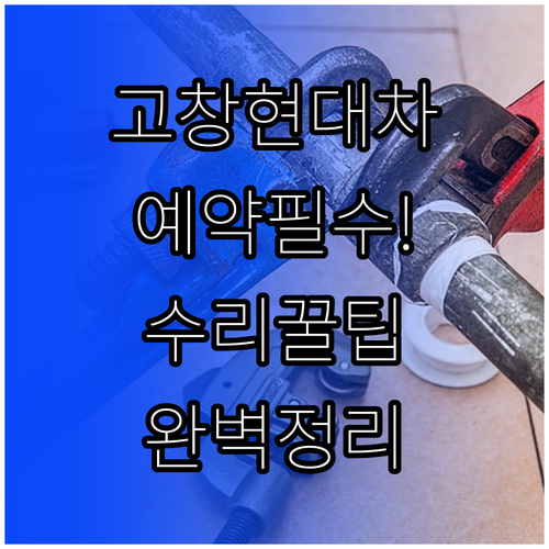 고창군 현대자동차 정비소 방문 예약 ..