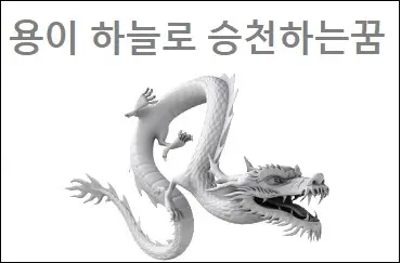 용이 하늘로 승천하는꿈