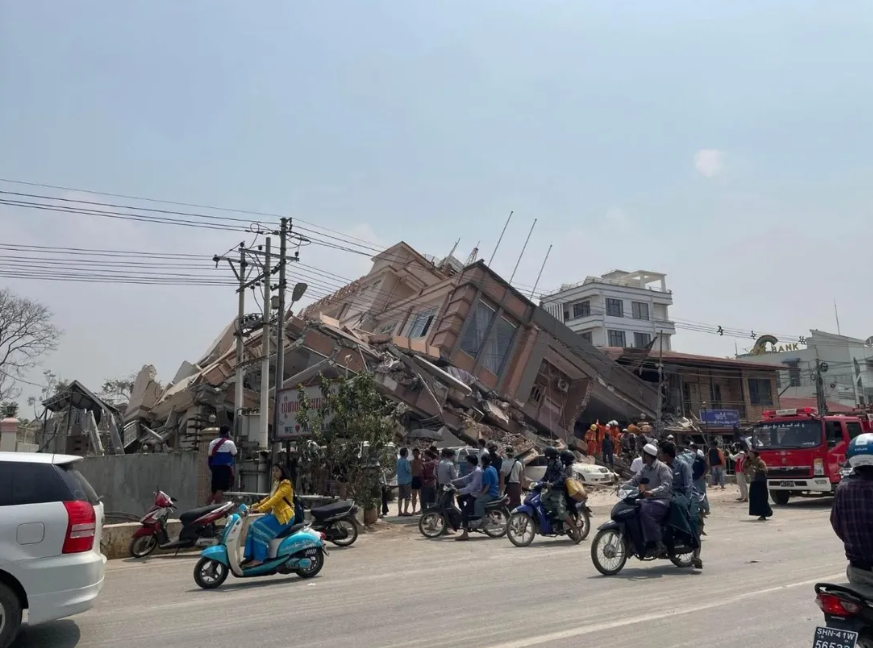 미얀마 지진관련 이미지