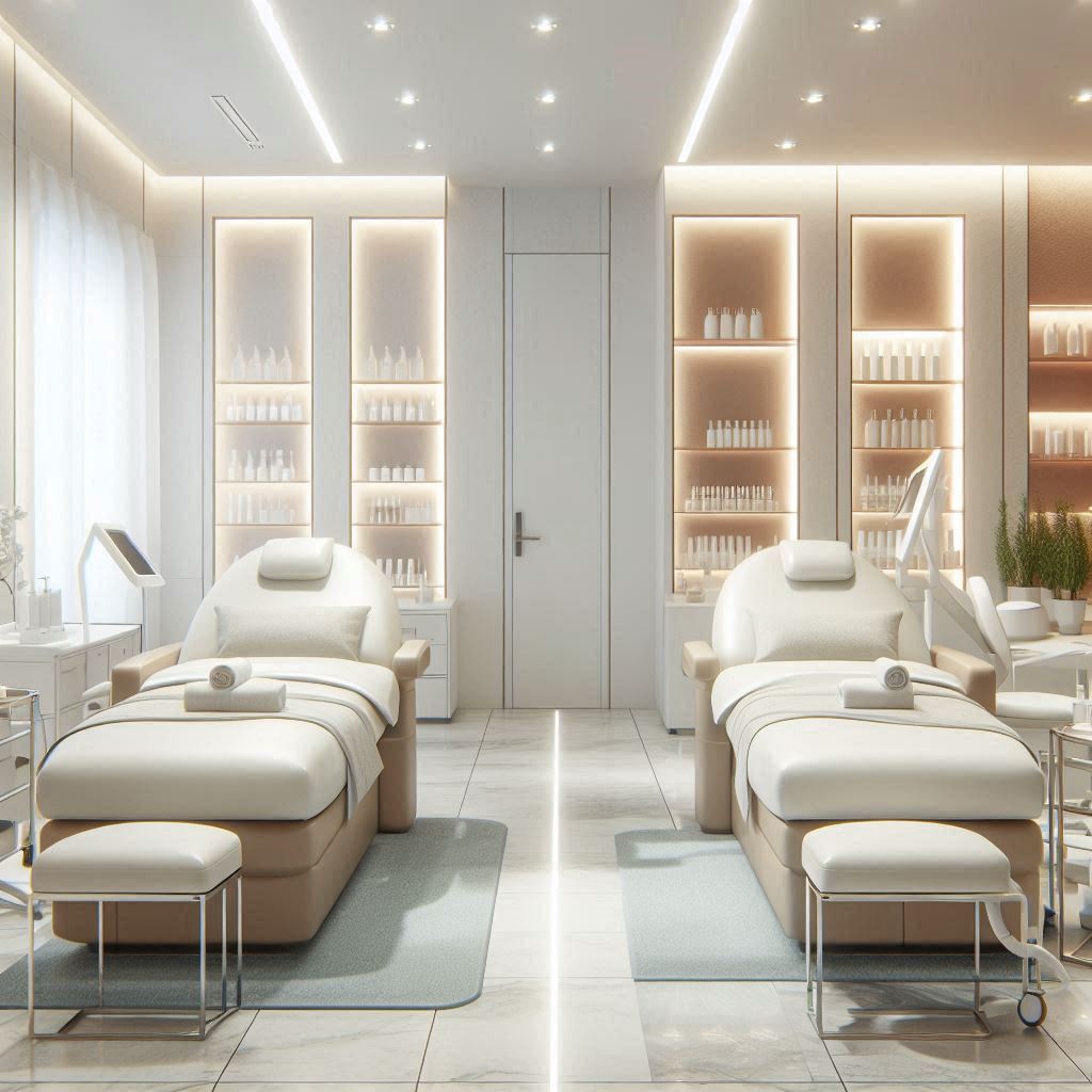 피부,체형관리 샵 배경