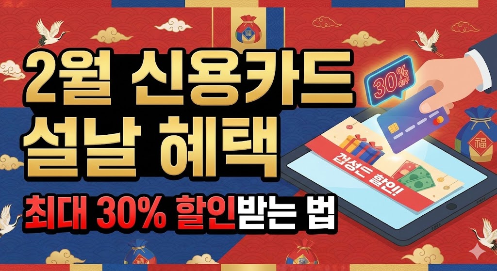 2월 신용카드 설날 혜택, 최대 30% 할인받는 법