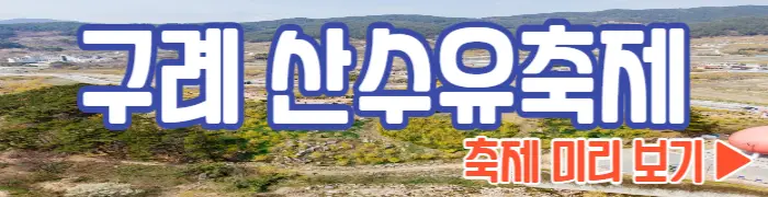 구례 산수유축제 미리 보기