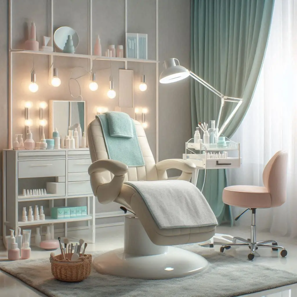 피부,체형관리 샵 배경