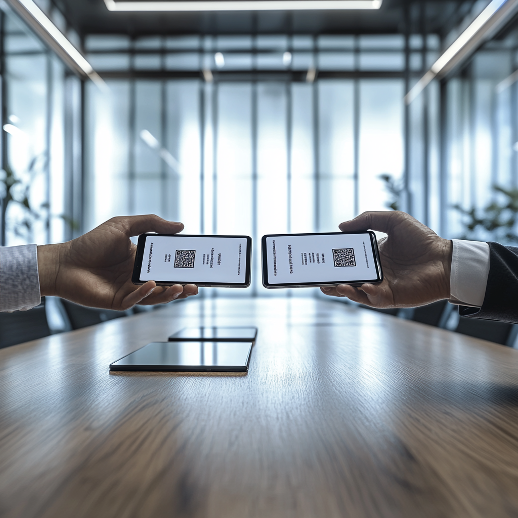 QR 명함 예시