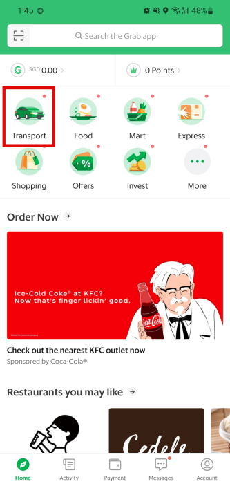 Grab-Transport